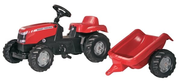 Traktor RollyKid Massey Fergusson z przyczepą R01230