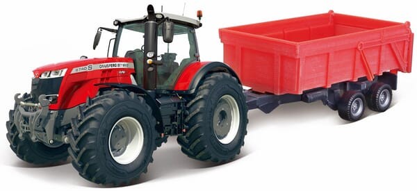 Ciągnik Massey Ferguson 8700 z przyczepą-wywrotką BB1831662