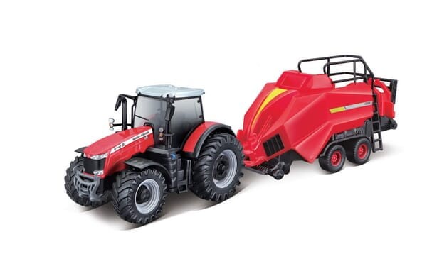 Ciągnik Massey Ferguson 8740S z prasą zwijającą BB1831667