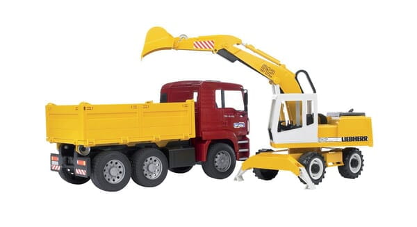 Wywrotka MAN TGA z koparką U02751