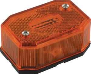 Lampa obrysowa, prostokątna 12/24V żółta przykręcana Aspöck 216511007