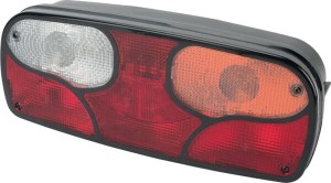 Lampa tylna zespolona, prostokątna prawa 24V czerwona/przezroczysta/pomarańczowa przykręcana Ecopoint I Aspöck 252400507