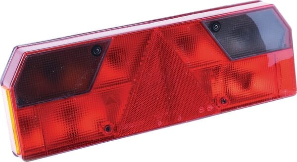 Lampa tylna zespolona, prostokątna lewa 24V czerwona przykręcana z gniazdem Bayonet 7-pin Europoint Aspöck 255001507