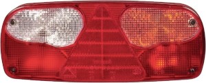 Lampa tylna zespolona, prostokątna prawa 24V czerwona/przezroczysta/pomarańczowa przykręcana Ecopoint I Aspöck 252600007