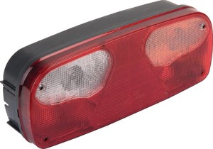 Lampa tylna zespolona, prostokątna prawa 24V czerwona/przezroczysta/pomarańczowa przykręcana Ecopoint I Aspöck 252601007