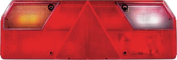 Lampa tylna zespolona, prostokątna lewa 24V czerwona/przezroczysta/pomarańczowa przykręcana z gniazdem Bayonet 7-pin Europoint Aspöck 255000507