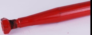 Ząb ładowacza, prosty, profil kwadratowy 35x1400 mm końcówka szpiczasta with M33x2 mm nut, red, Kverneland KK241126