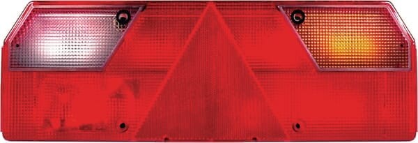 Lampa tylna zespolona, prostokątna prawa 24V czerwona/przezroczysta/pomarańczowa przykręcana Bayonet 7-pin, Europoint by Aspöck 255400507