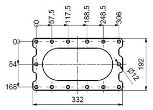 Pompa płatów obrotowa FX116-240S + rama APK0000109