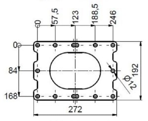 Pompa płatów obrotowa FX116-180S + rama APK0000195