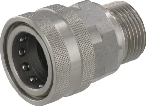 Szybkozłącze gniazdo Ø 18.2 mm gwint zewnętrzny 1/4" ze stali nierdzewnej 2704141KR