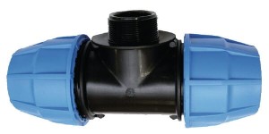 Złączka redukcyjna PE-T PE x gwint zew. x PE Supreme S16, 25 x ½" 654749S