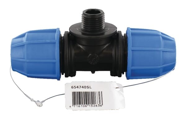 Złączka redukcyjna PE-T PE x gwint zew. x PE Supreme S16, 20 x ½" 654740SL
