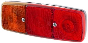 Lampa tylna zespolona, prostokątna lewa 12/24V czerwona/pomarańczowa/biała przykręcana 282x76x105 mm Hella 2SE001699071