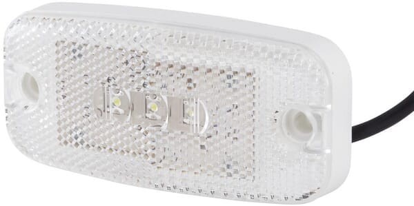 Lampa obrysowa LED, prostokątna 9/36V biała przykręcana 111x20x51 mm 3 szt. LED Hella ValueFit 2PG357008031