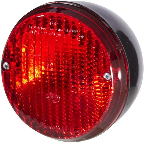 Lampa tylna przeciwmgielna, okrągła 12/24V przykręcana Ø 140 mm przyłącze płaskie Hella 2NE001423011