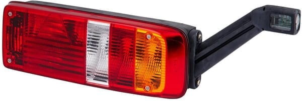 Lampa tylna zespolona, prostokątna prawa 24V pomarańczowa/przezroczysta/czerwona przykręcana Hella 2VP340931161