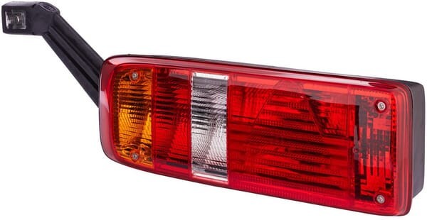 Lampa tylna zespolona, prostokątna lewa 24V pomarańczowa/przezroczysta/czerwona przykręcana Hella 2VP340931171