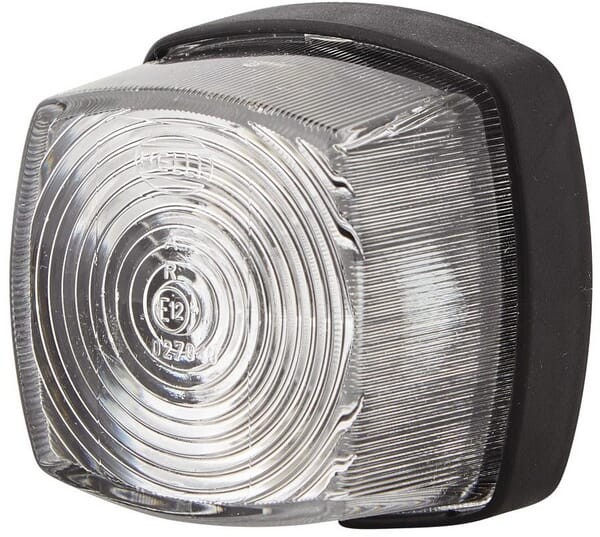 Lampa obrysowa 5W kwadratowa 12V przezroczysta przykręcana Hella 2PF996112031