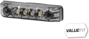 Lampa obrysowa LED, prostokątna 12V biała przykręcana 65x11x16 mm 4 szt. LED Hella ValueFit 2PG357010021