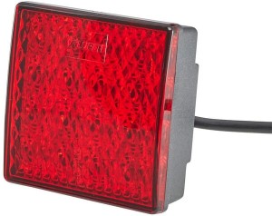 Lampa tylna przeciwmgielna LED, kwadratowa 12V przykręcana 80x33.7x80 mm Hella ValueFit 2NE357029041
