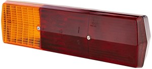 Lampa tylna zespolona, prostokątna lewa 12/24V pomarańczowa/czerwona przykręcana 330x78x95 mm Hella 2SD001688171