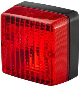 Lampa tylna przeciwmgielna, kwadratowa 12V przykręcana 97x57x97 mm Hella 2NE003315011