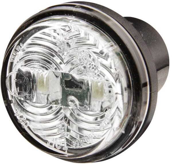 Lampa obrysowa LED, okrągła 12V przezroczysta przykręcana Ø 30 mm Hella 2PF340825041