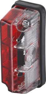 Lampa obrysowa 5W prostokątna 12V czerwona/biała przykręcana Hella 2TJ003168151