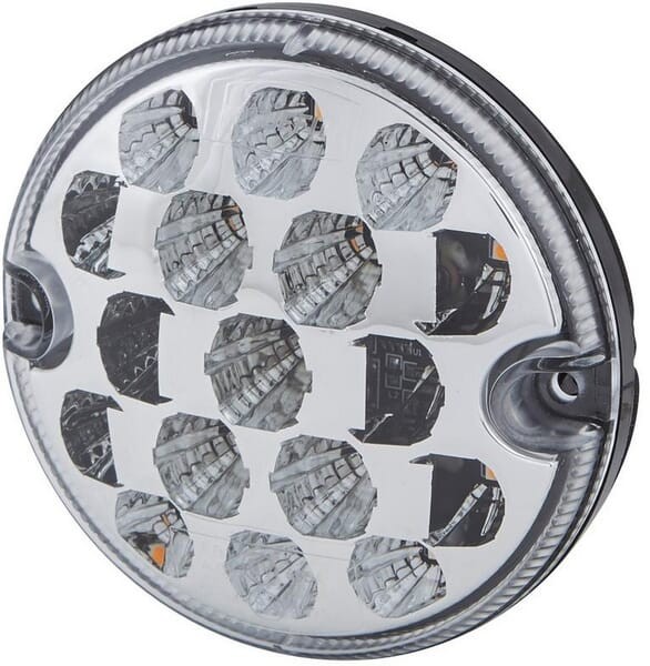 Lampa kierunkowskazu i postoju LED, przednia, okrągła 10/30V przykręcana Ø 95 mm 17 LED Hella ValueFit 2BE357028051