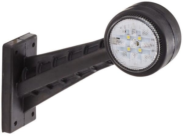 Lampa obrysowa LED, lewa okrągła 12/24V czerwona/biała przykręcana 142.5x45x160 mm 8 szt. LED Hella ValueFit 2XS357004031