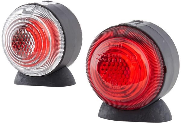 Lampa obrysowa 5W okrągła 24V przezroczysta przykręcana Ø 75 mm Hella 2TJ001633211