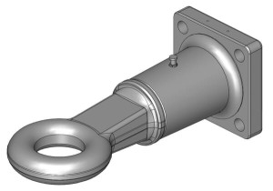Zaczep oczkowy przykręcany obrotowy Ø 76 mm F3 160x160 mm 006656320A02