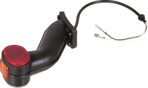 Lampa obrysowa, prawa okrągłą 24V czerwona/żółta przykręcana Aspöck 313608007