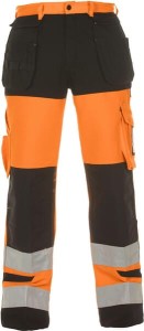 Spodnie roz. 4XL, Hi-Vis, pomarańczowy/czarny Trendy High Visible Line Hydrowear 044474OB64