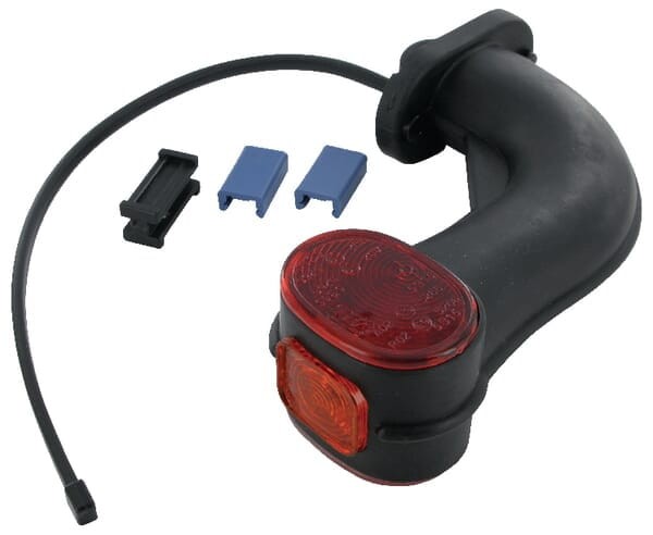 Lampa obrysowa, prawa 12V czerwona/pomarańczowa przykręcana Aspöck 313809017