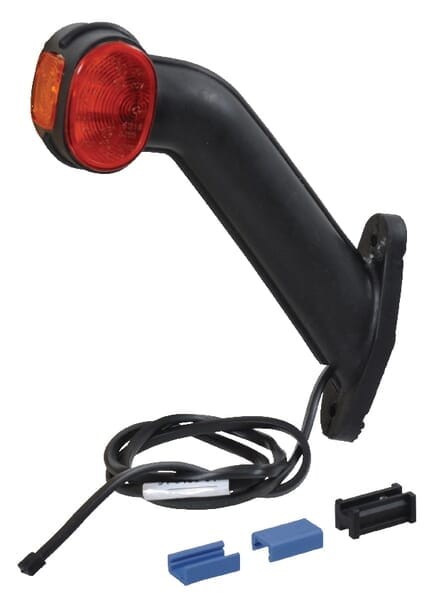 Lampa obrysowa, lewa 12V czerwona/pomarańczowa przykręcana Aspöck 313409017