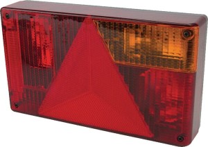 Lampa tylna zespolona, prostokątna prawa 12/24V pomarańczowa/czerwona przykręcana Jokon 102070020
