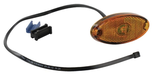 Lampa obrysowa LED, owalna 12V pomarańczowa przykręcana Aspöck 312309027