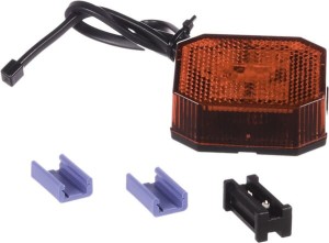 Lampa obrysowa LED, ośmiokątna 12V czerwona przykręcana 65x28x44 mm Aspöck 316309067
