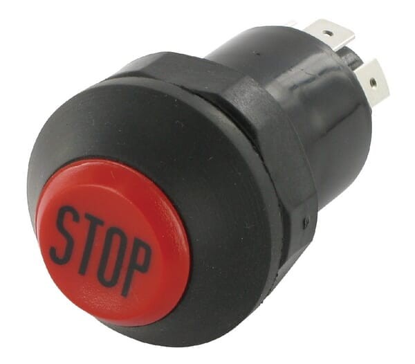 Przełącznik przyciskowy, Stop, okrągły, czerwony 11175200PN