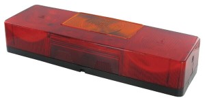 Lampa tylna zespolona, prostokątna lewa 12V pomarańczowa/czerwona przykręcana 285x56x96 mm Jokon 106001560