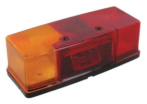 Lampa tylna zespolona, prostokątna lewa 12V czerwona/pomarańczowa przykręcana 158x51x64 mm Jokon 106014111