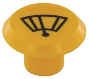 Symbol przełącznika, wycieraczki z interwałem czasowym, okrągły, żółty 11316970PN