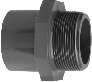 Króciec gwintowany z gwintem zew. z PCW VdL, 63 mm x 1 1/2" 76311260