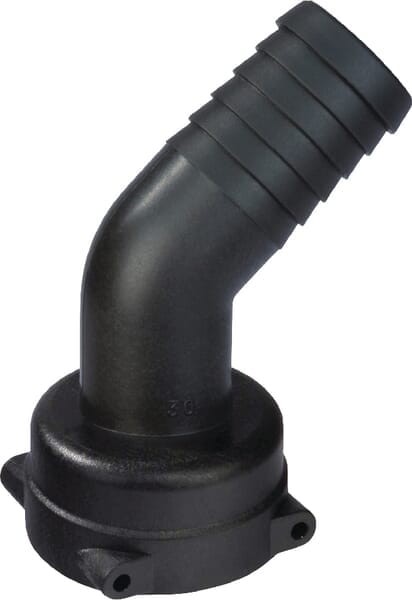 Przyłącze węża 45° ze złączem widełkowym T6 żeńskie, 40 mm 1192640