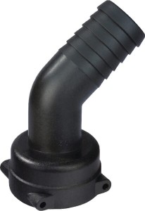 Przyłącze węża 45° ze złączem widełkowym T6 żeńskie, 30 mm 1192630