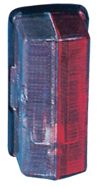 Lampa obrysowa, prostokątna 12/24V czerwona/biała przykręcana 92x37x43 mm Jokon 120007000