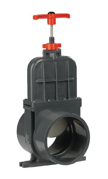 Zawór suwakowy odcinający z PCW długi z mufą wklejany VdL, 160 mm 1300160S