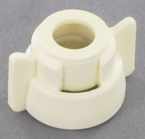 Pokrywka dyszy, bagnet, Ø11.9H, biały, z uszczelką, 25 szt., Arag 40290502P025